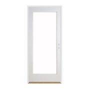Codel Doors 32" x 80" Primed White French Exterior Fiberglass Door 2868LHISPSF20FC491626DB